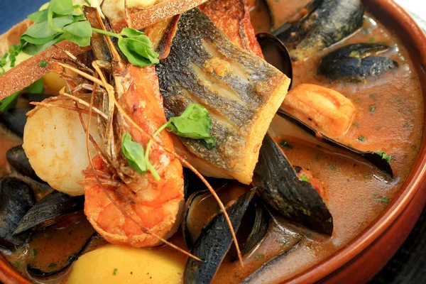 Traditional Buillabaise Fish Soup — Stock Photo, Image