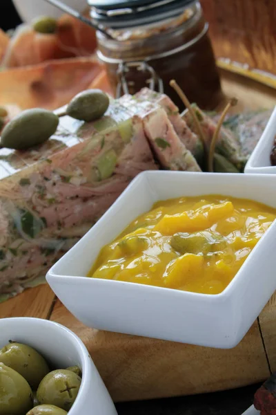 Pork Pate Terrine Appetizer — Stock Photo, Image