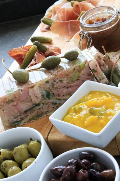 Pork Pate Terrine Appetizer — Stock Photo, Image