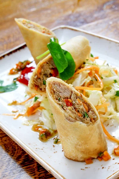 Chiński Spring Roll Zakąska — Zdjęcie stockowe