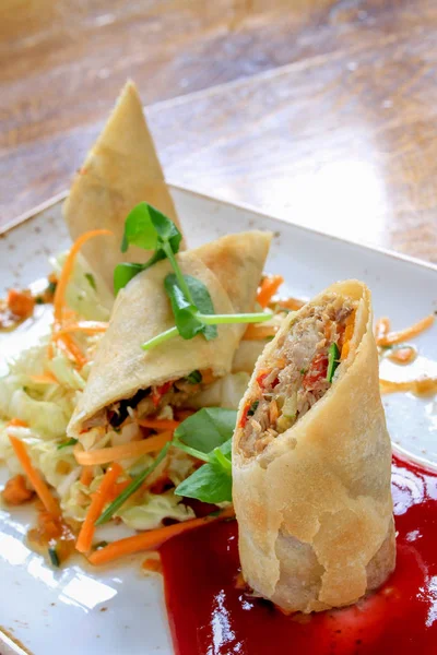 Chinese Spring Roll Appetizer — Stock Photo, Image