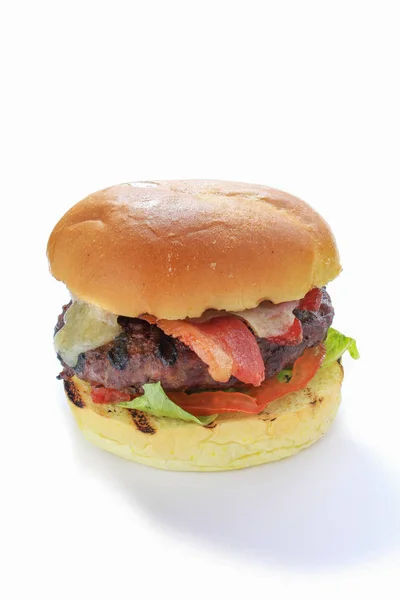 Porównaniu Wołowiny Burger Posiłek — Zdjęcie stockowe