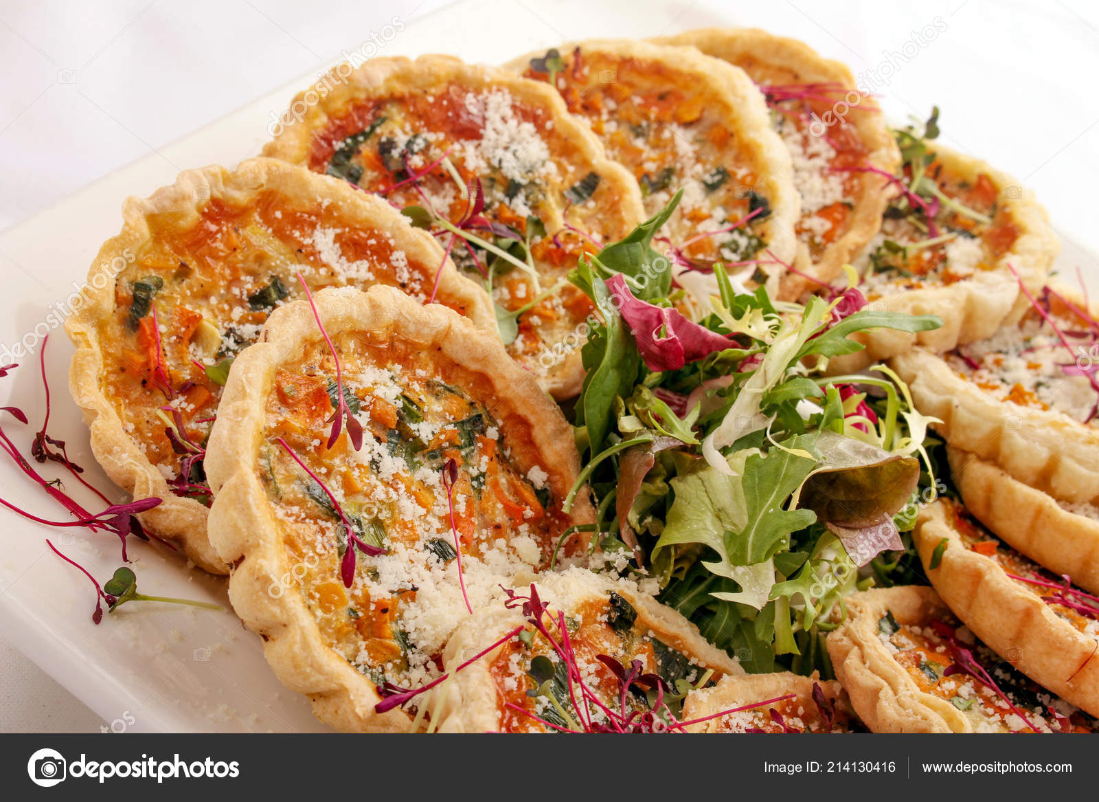 Individual Savoury Quiche Tarts Stock Photo by ©neillangan 214130416