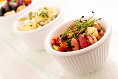 soğuk açık büfe salata garnitür seçimi