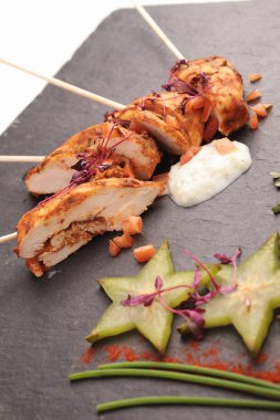 karışık lezzetli açık büfe yemekler