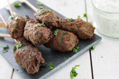 lezzetli kuzu kebap meze