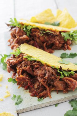 çekti domuz taco sandviç tamamladı