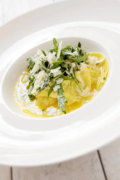 Plated Pasta Main Meal — Stock Photo, Image