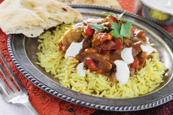 Traditional Indian Curry Meal — Stock Photo, Image