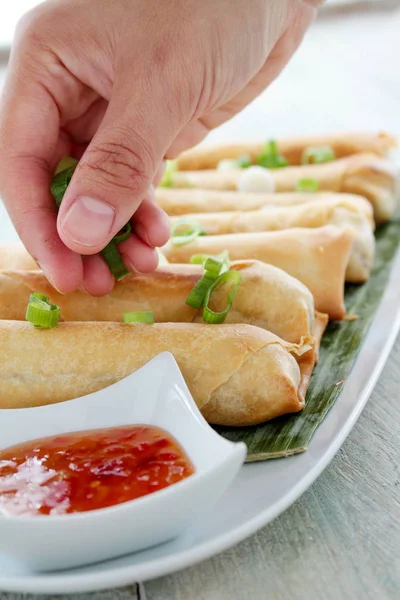 Chiński Spring Roll Zakąska — Zdjęcie stockowe