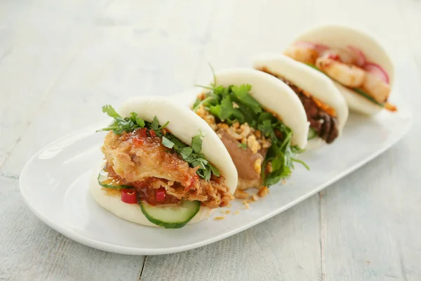 Malaysian Steamed Bao Buns — Stock Photo, Image