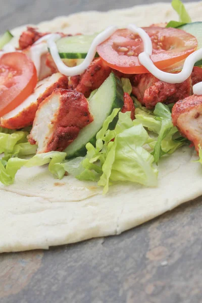 Traditional Tasty Chicken Tikka — Stock Photo, Image