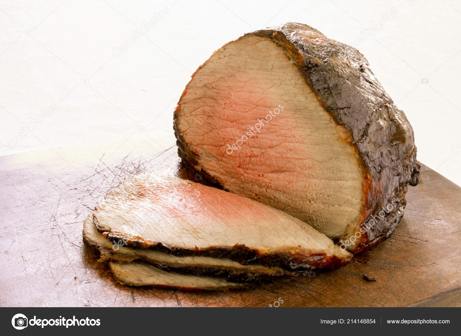Cooked Roast Beef Joint Stock Photo by ©neillangan 214148854
