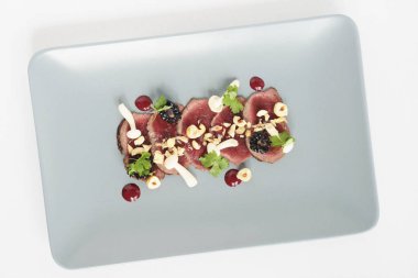 Dana carpaccio meze tabağı