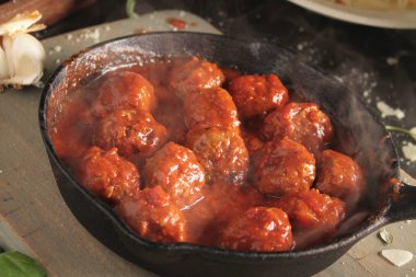 kaplama köfte yemek tabağı