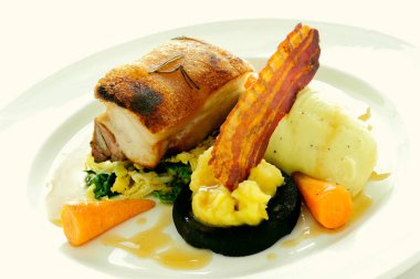 taze domuz eti yemek kaplama