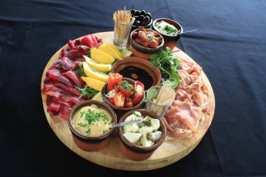 sağlıklı parmak gıda mezeler tapas seçimi