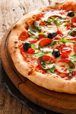 karışık taze pişmiş pizza