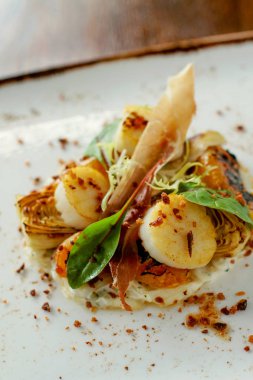 lezzetli kaplama tarak meze