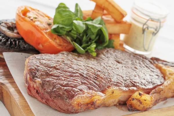 Cooked Sirloin Steal Meal — Stock Photo, Image