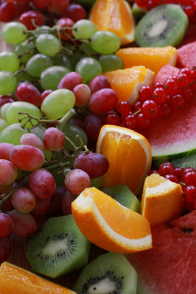 fresh healthy mixed fruit salad selection