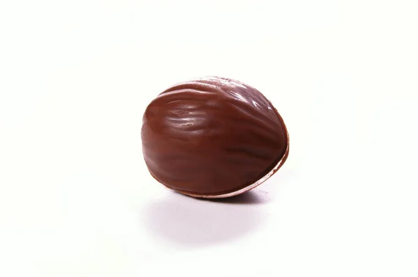 Hand Made Chocolate White Background — Stock Photo, Image