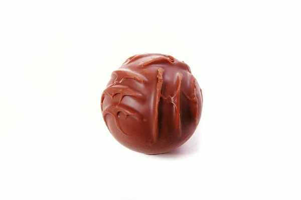 Hand Made Chocolate White Background — Stock Photo, Image