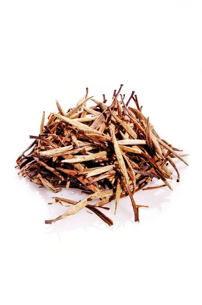 Loose Dried Tea White Background — Stock Photo, Image