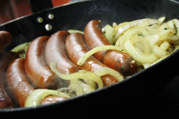 Hot Dog Traditionnel Pain — Photo