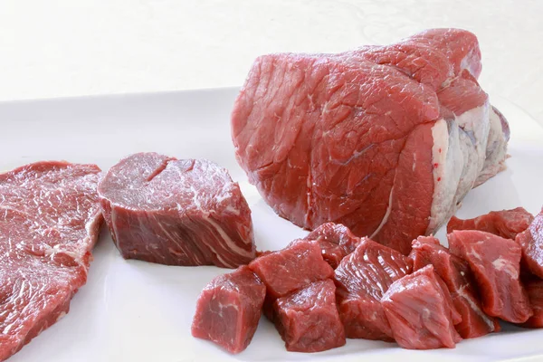 Aged Beef Steak Cut — Stock Photo, Image