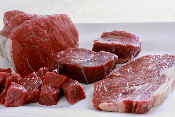 Aged Beef Steak Cut — Stock Photo, Image