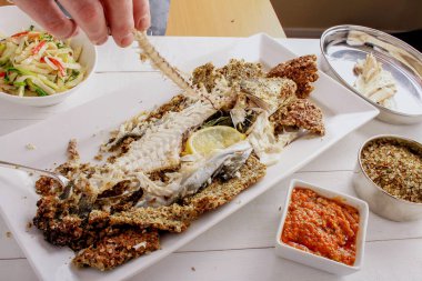 taze tuz Fırında Balık