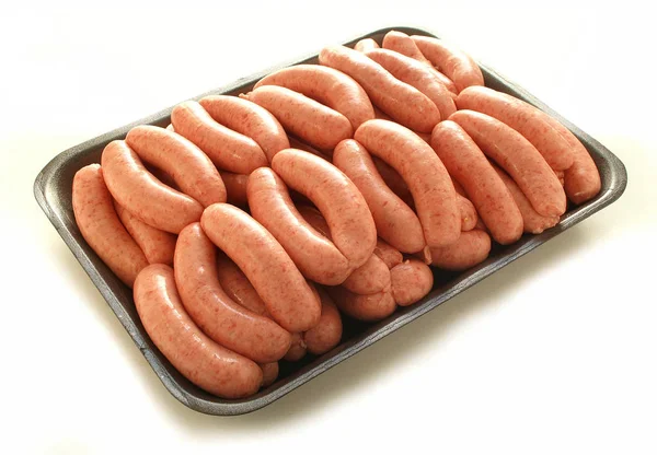 Traditional Raw British Sausages — Stock Photo, Image