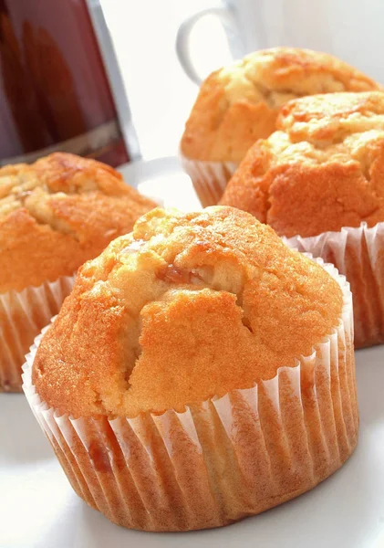 Muffin Appena Sfornati Gustosi — Foto Stock