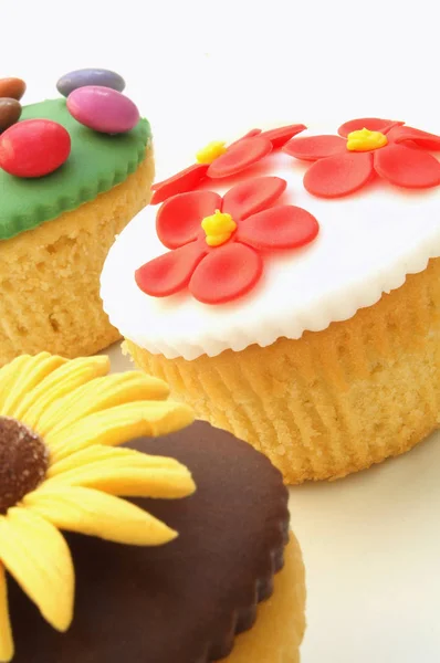Ingerichte Cup Cakes Dessert — Stockfoto