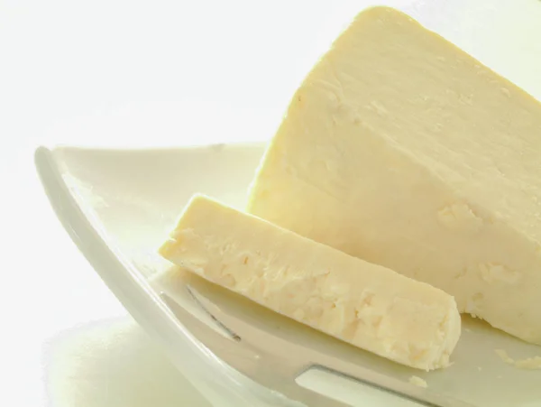おいしいチェシャー チーズ部分 — ストック写真