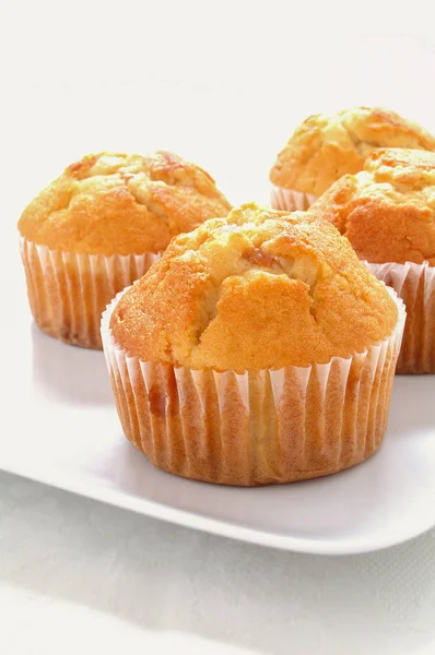 Muffins Assados Saborosos Frescos — Fotografia de Stock