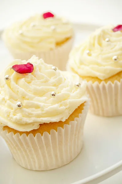 Dekorierte Tasse Kuchen Dessert — Stockfoto