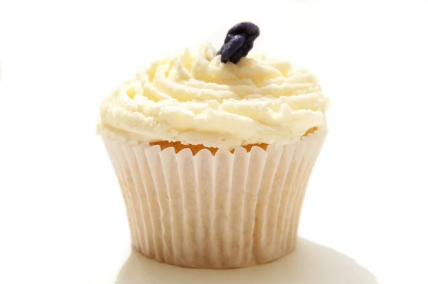 Gâteau Tasse Décoré Sur Fond Blanc — Photo