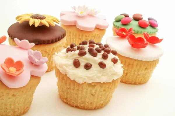 Ingerichte Cup Cakes Dessert — Stockfoto