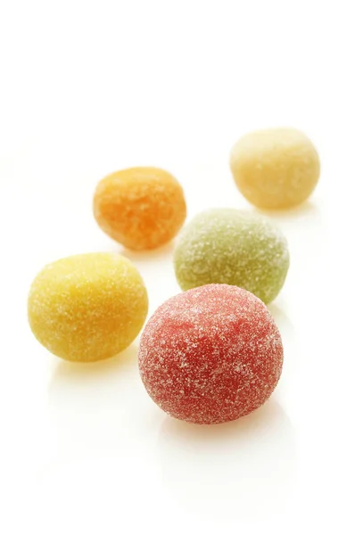 Tasty Confectionery Sweets White Background — Stock Photo, Image