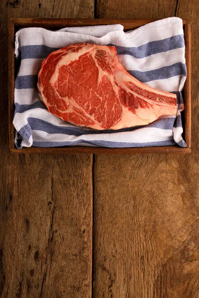 Aged Beef Steak Cut — Stock Photo, Image