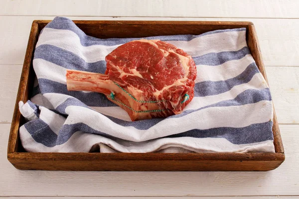 Aged Beef Steak Cut — Stock Photo, Image