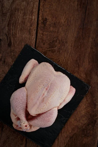 Porções Frango Cru Pronto Para Cozinhar — Fotografia de Stock