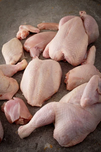 Färsk Kyckling Delar — Stockfoto