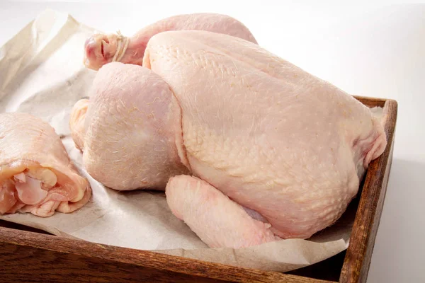 Fresh Raw Chicken Portions — Stock Photo, Image