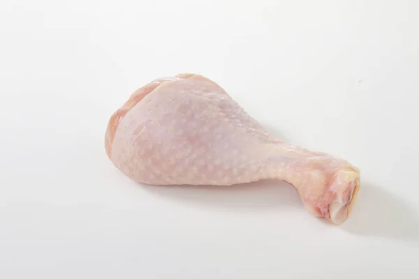 Raw Chicken Portion White Background — Stock Photo, Image