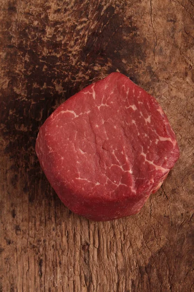 Aged Beef Steak Cut Table — Stock Photo, Image