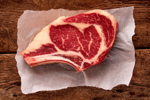 aged beef steak cut