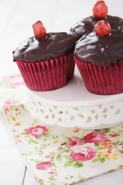 Dekorierte Tasse Kuchen Dessert — Stockfoto